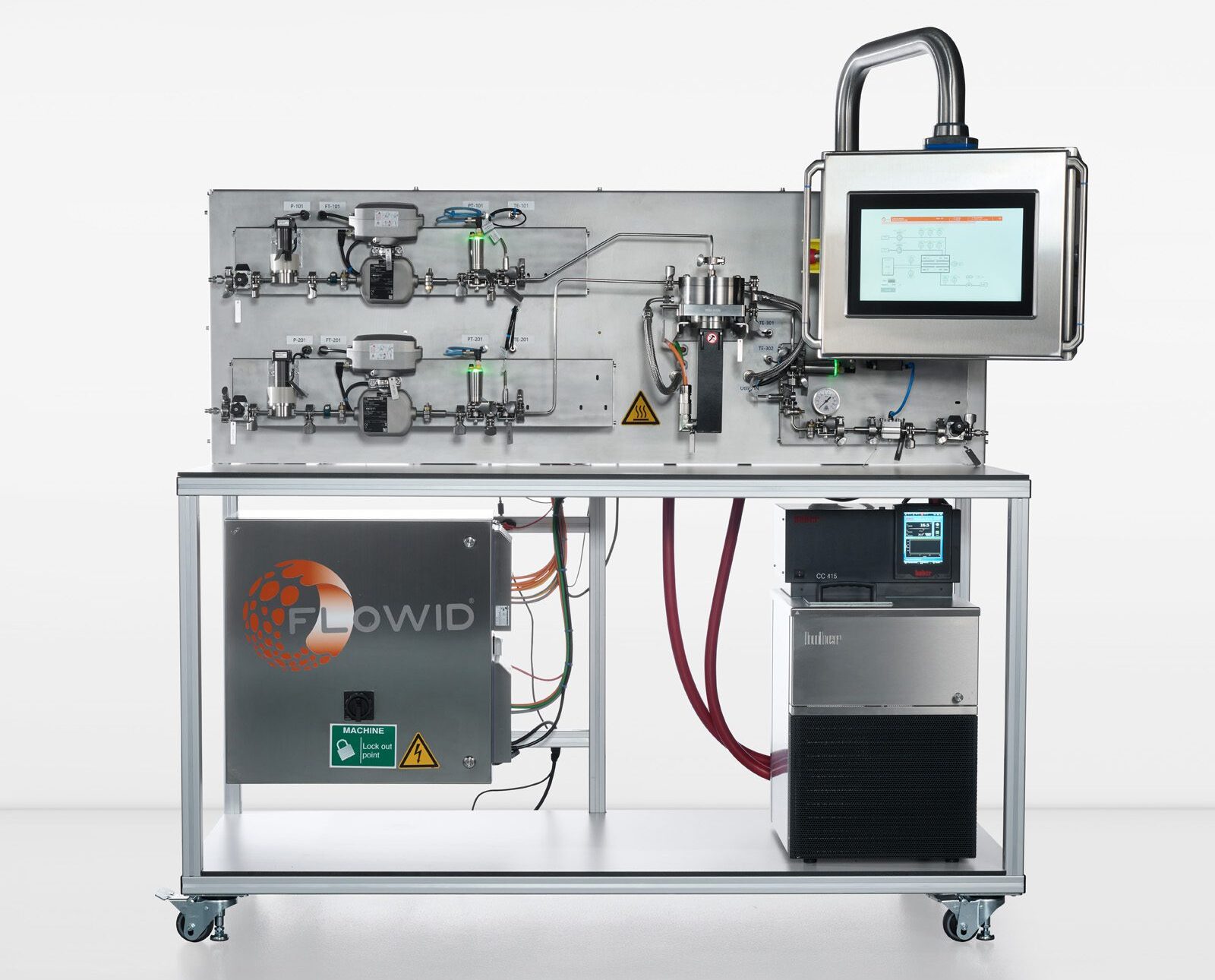 Flowid Lab skid with SpinPro R2 Flow Reactor for emulsifications